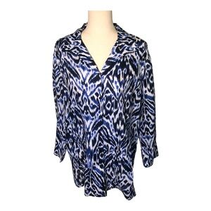 Chico’s Linen Ikat Blouse